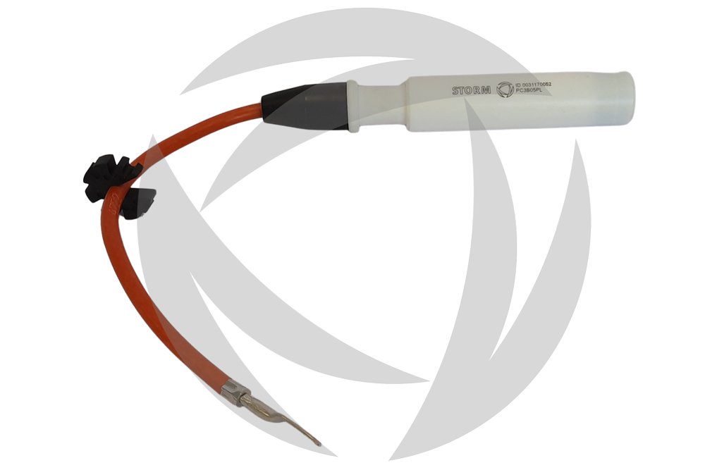 Zündleitung für 14 mm Kerze an Zündspule geschraubt gerader Stecker E 28..